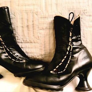John Fluevog Mini-Lover Corset (w/zipper) Boots 7